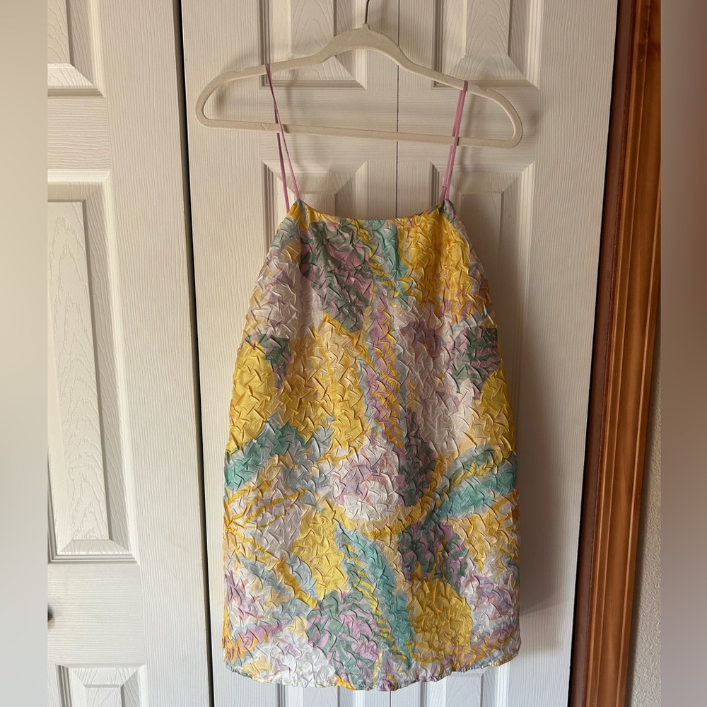 Urban Outfitters pastel crinkle dress